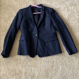 J.Crew Navy Regent Blazer in Linen